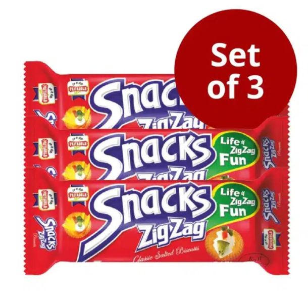 Priyagold Snacks Zig Zag 55 g (Set of 3)