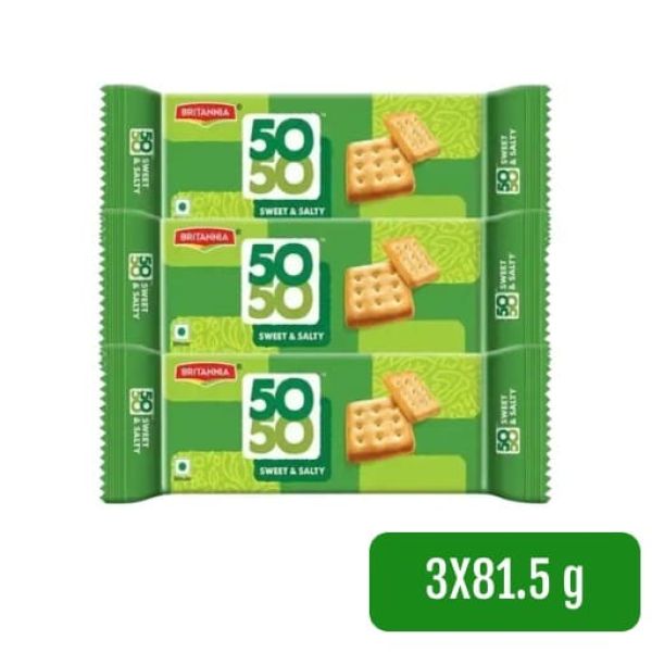 Britannia 50-50 Biscuits 3X76 g
