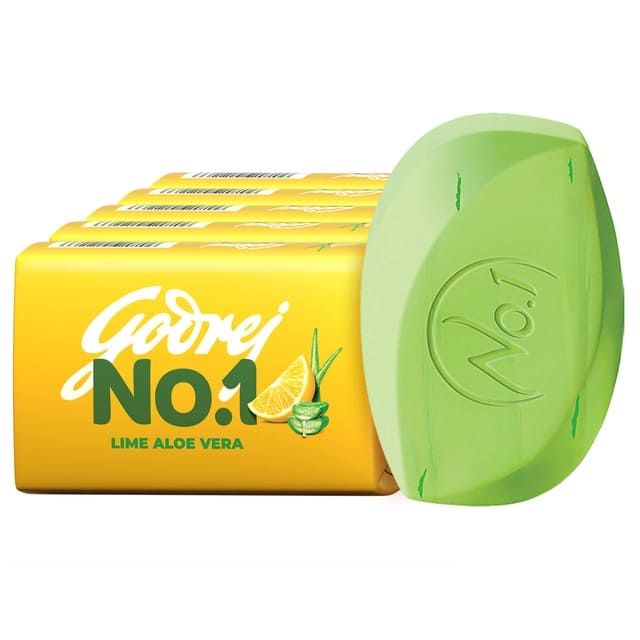 Godrej No.1 Lime and Aloe Vera Soap 5X100 g
