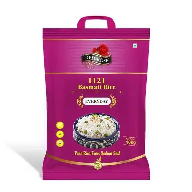 Red Rose 1121 Everyday Basmati Rice 10 kg